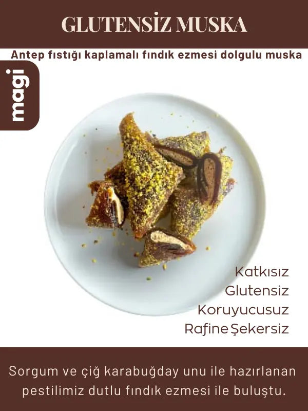 Magi MuskaMix – Şekersiz ve Glutensiz Geleneksel Lezzet Karışımı (Muska & Antep Fıstıklı Muska) magi