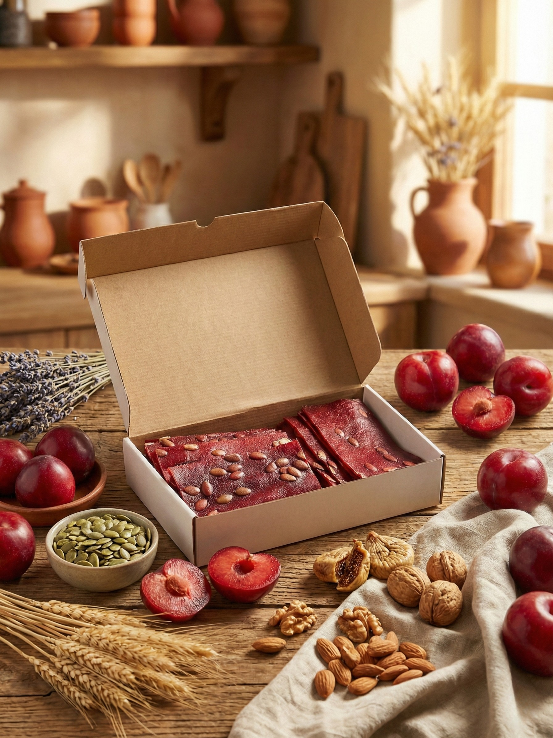 Kabak Çekirdekli Erik Pestili | Glutensiz & Şekersiz 400gr