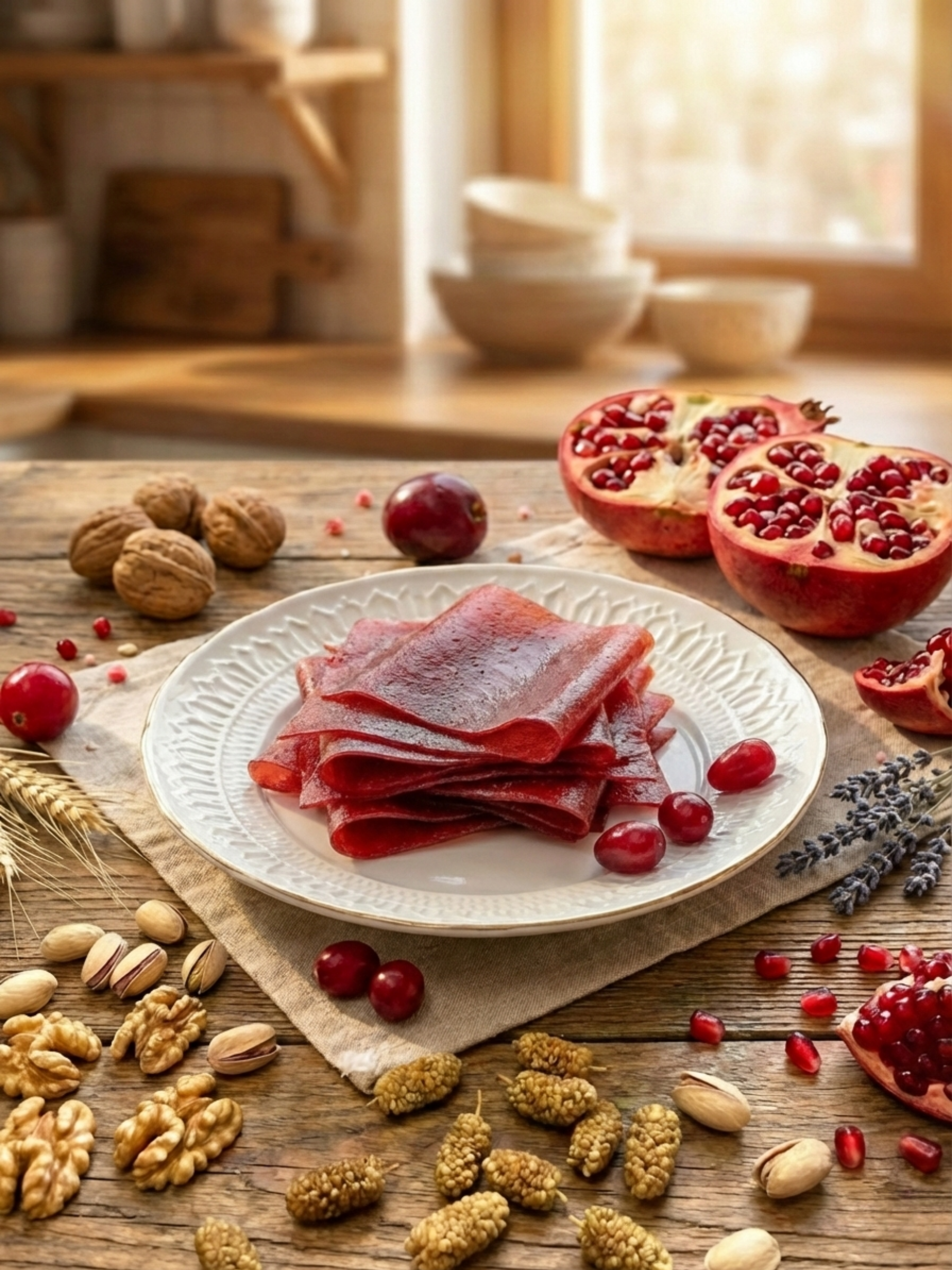 Premium Mor Meyveli  Pestil – Nar, Vişne ve Erikli 400gr