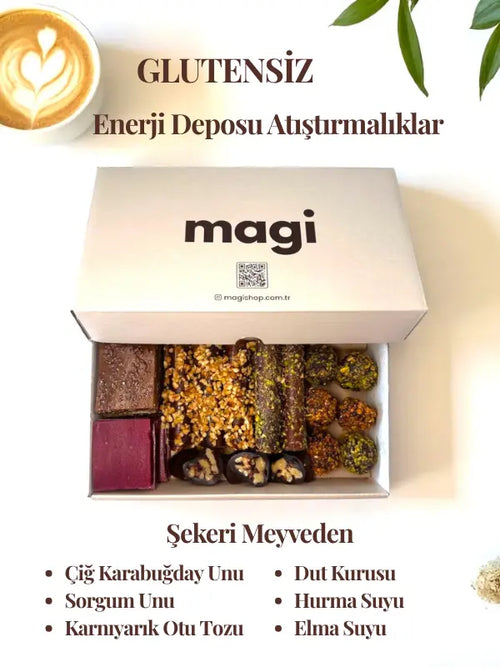 Magi Mix Paket – Glutensiz & Rafine Şekersiz Geleneksel Sağlıklı Atıştırmalıklar | 400g magi