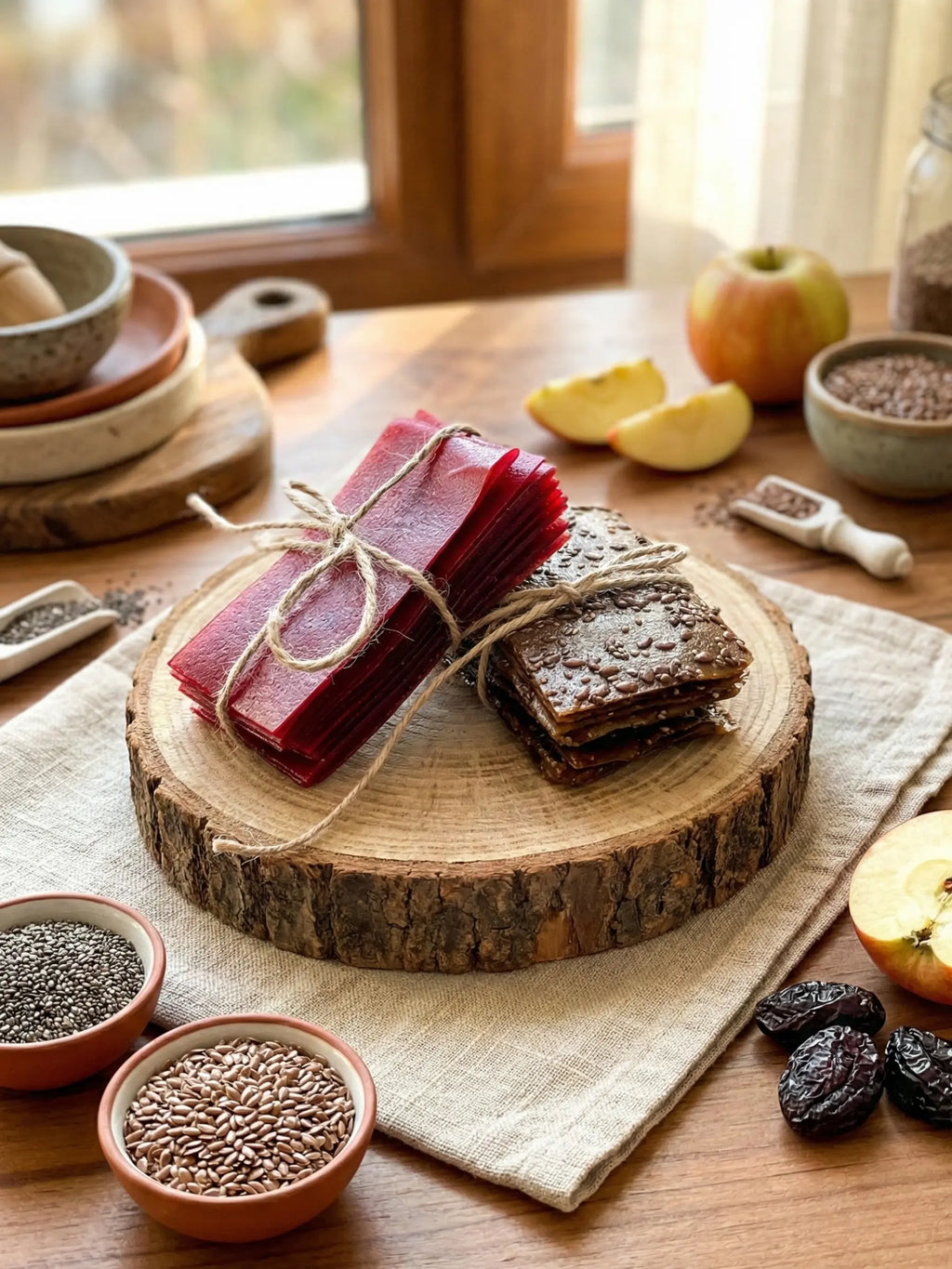 Magi Glutensiz & Şekersiz Mürdüm Erikli & Chia ve Keten Tohumlu Elmalı Pestil 400g – , magi