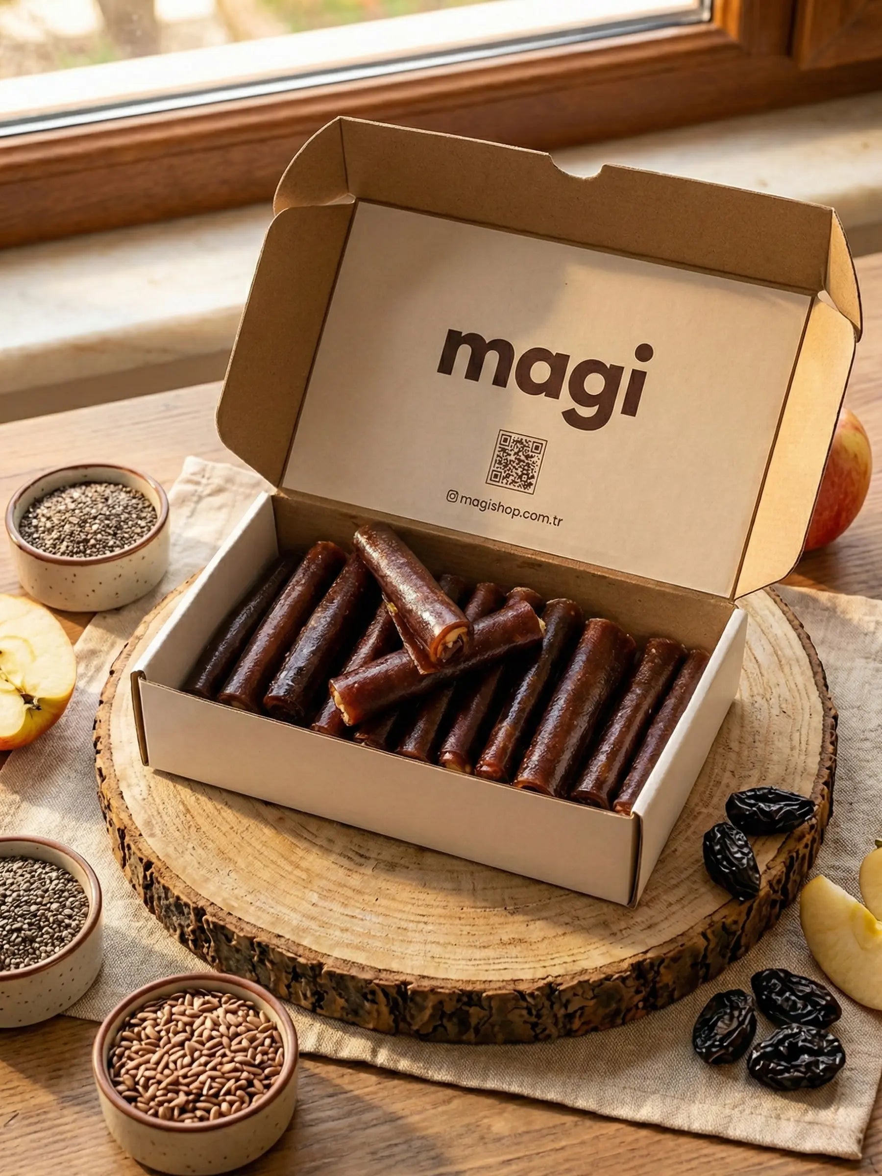 Magi Glutensiz Sade Rulo – Fındık Ezme Dolgulu, Şekersiz magi