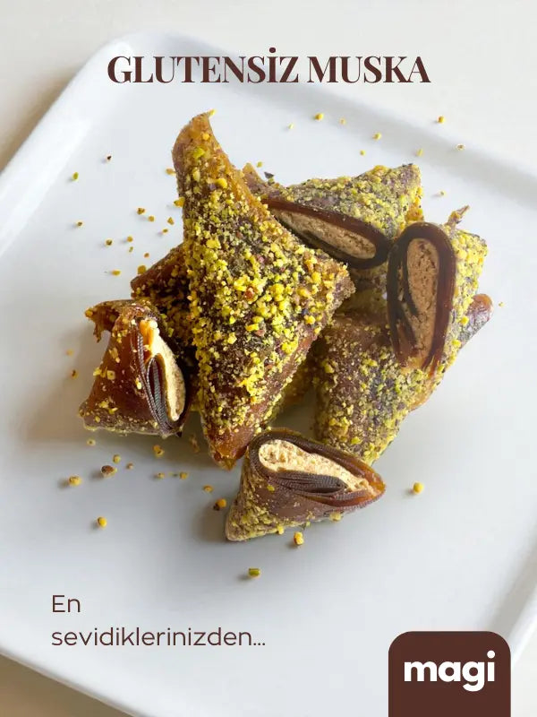 Magi MuskaMix – Şekersiz ve Glutensiz Geleneksel Lezzet Karışımı (Muska & Antep Fıstıklı Muska) magi