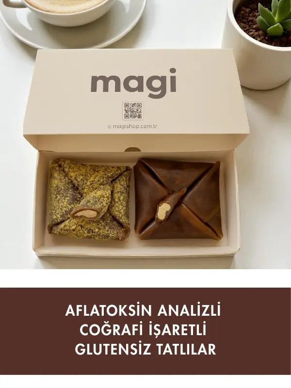 Magi MuskaMix – Şekersiz ve Glutensiz Geleneksel Lezzet Karışımı (Muska & Antep Fıstıklı Muska) magi