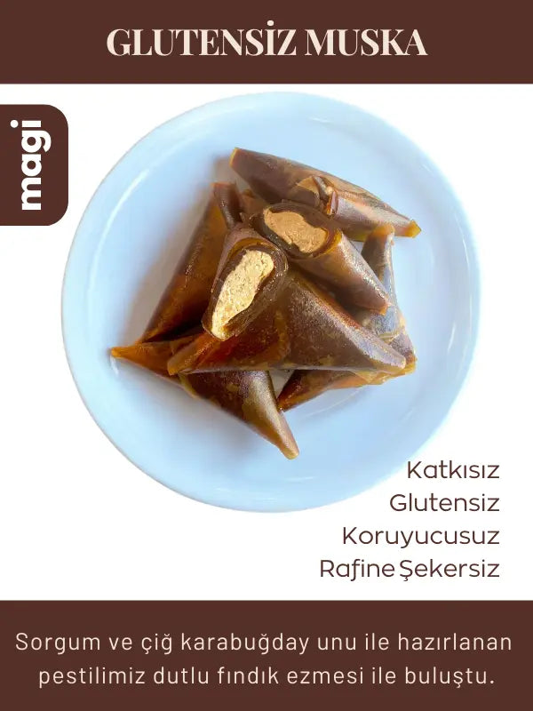 Magi MuskaMix – Şekersiz ve Glutensiz Geleneksel Lezzet Karışımı (Muska & Antep Fıstıklı Muska) magi