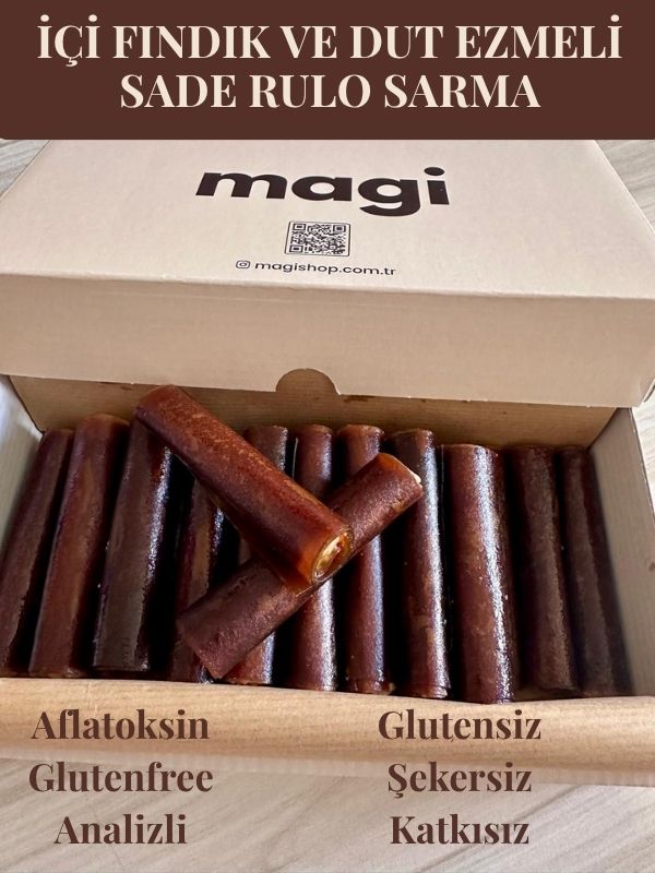 Magi Glutensiz Sade Rulo – Fındık Ezme Dolgulu, Şekersiz magi