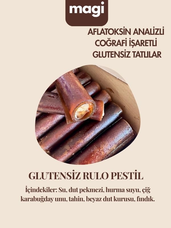 Magi Glutensiz Sade Rulo – Fındık Ezme Dolgulu, Şekersiz magi