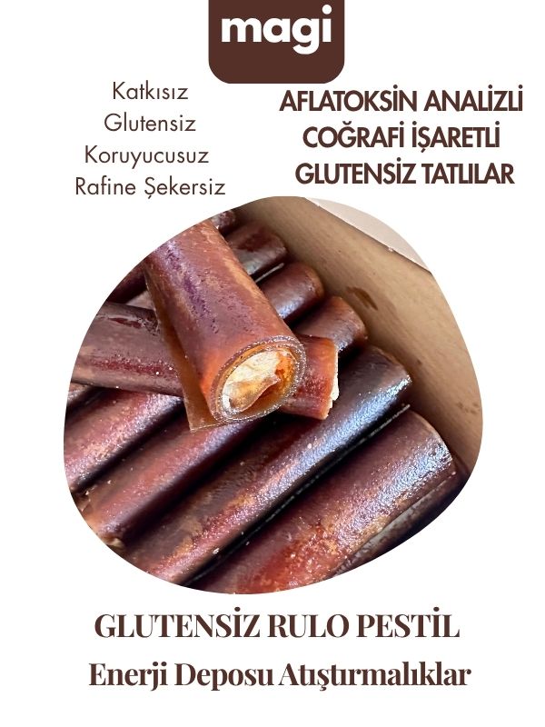 Magi Glutensiz Sade Rulo – Fındık Ezme Dolgulu, Şekersiz magi